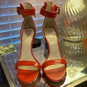 Red, never worn heels. Size 8.5.